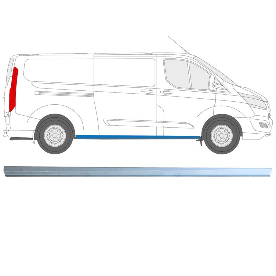 Sliekšņa apakšējā daļa priekš Ford Transit Custom 2013-2023 / Labā 16894