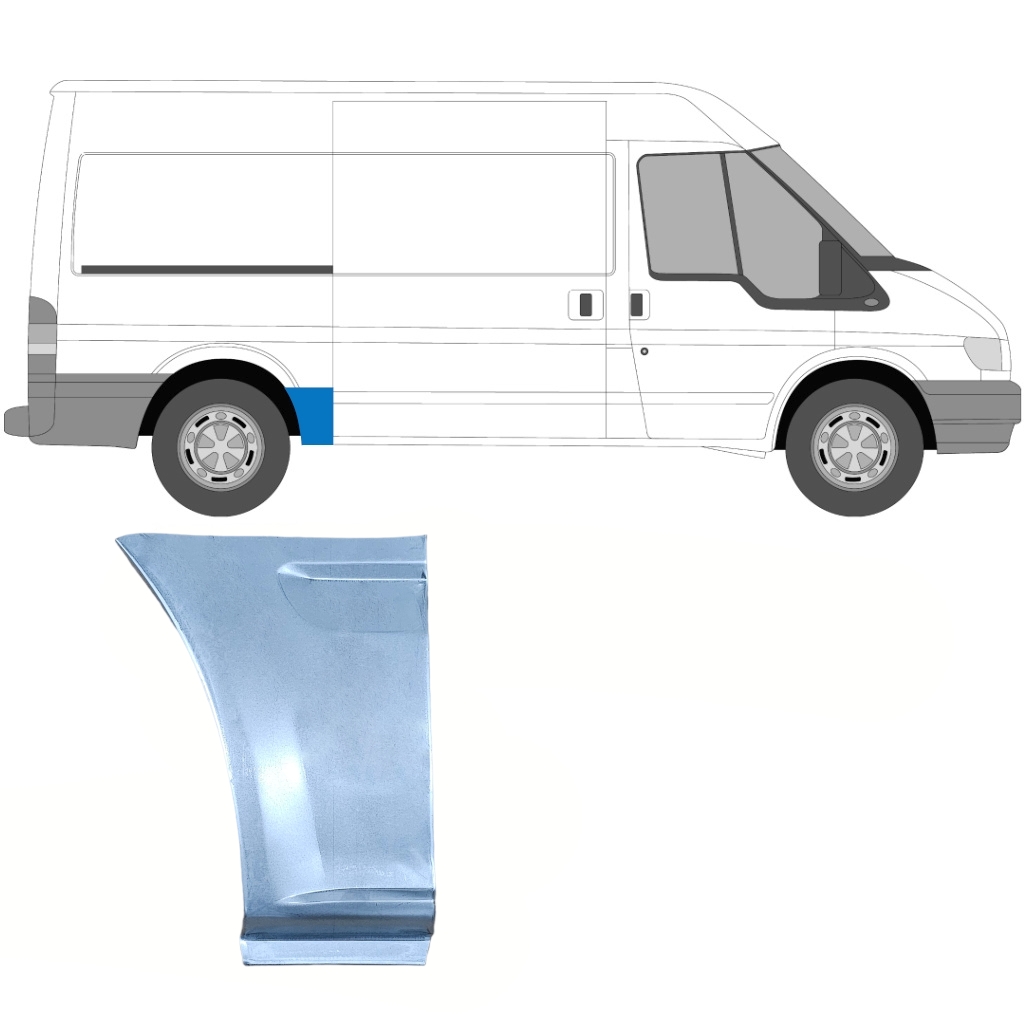 Aizmugurējā Arka Priekš Ford Transit 2000-2013 / Labā 7164
