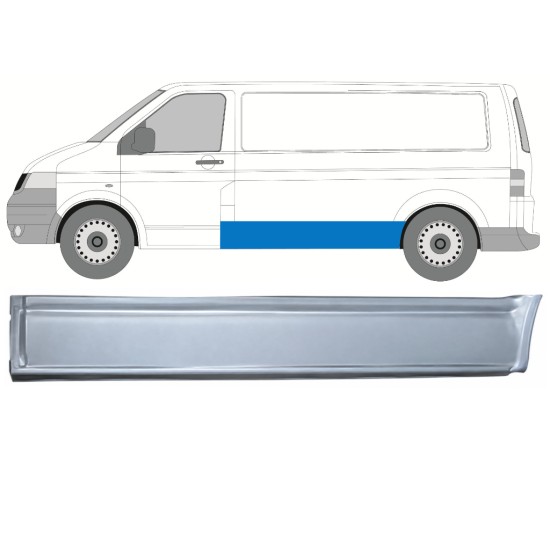 Sānu ārējā daļa priekš Volkswagen Transporter T5 2003-2015 / Kreisā 17223