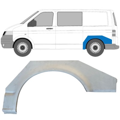Aizmugurējā arka priekš Volkswagen Transporter T5 2003-2015 / Kreisā 14763