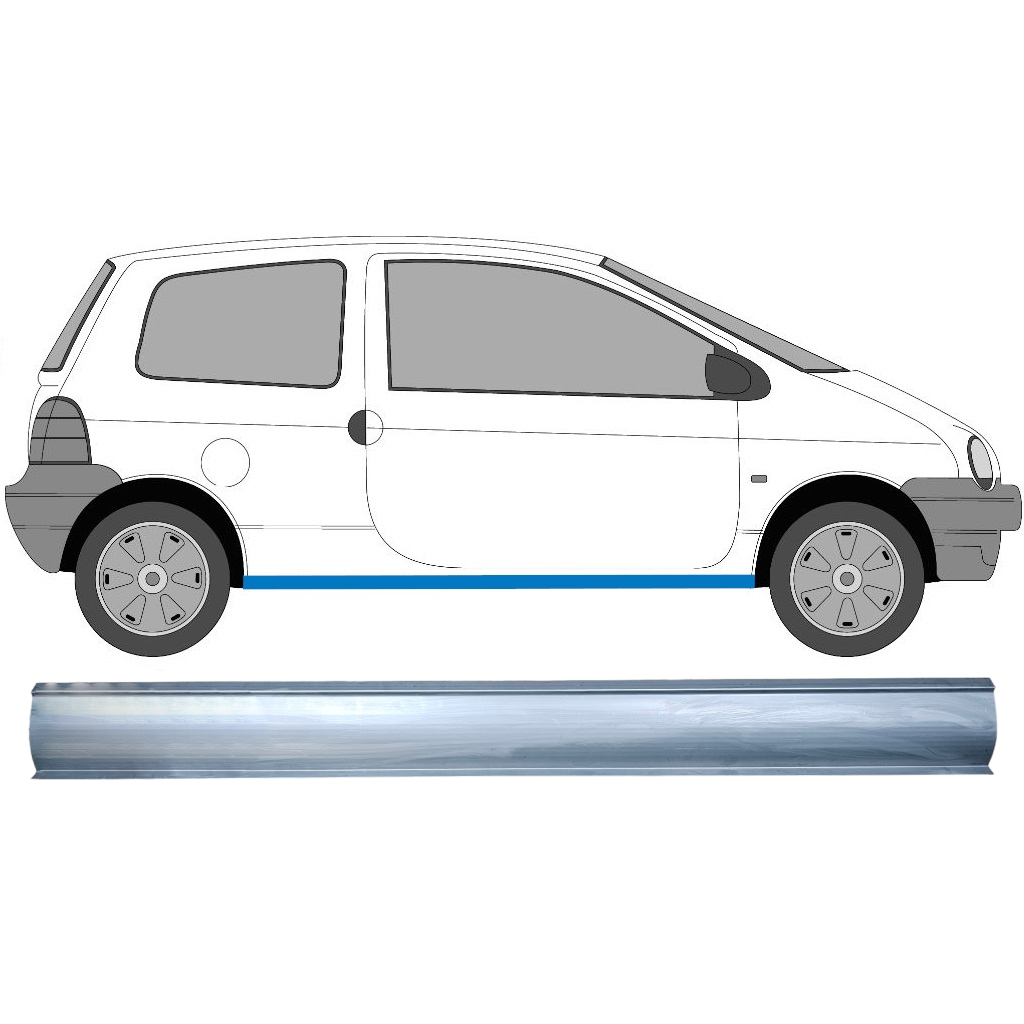 Slieksnis Priekš Renault Twingo 1993-2007 / Kreisais = Labais (Simetrisks) 8879