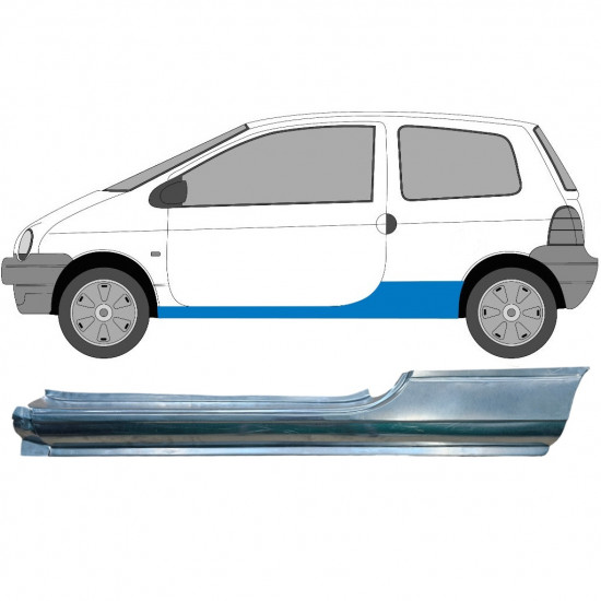 Slieksnis priekš Renault Twingo 1993-2007 / Kreisā 6973