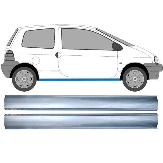 Slieksnis priekš Renault Twingo 1993-2007 / Kreisais+Labais / Komplekts 16149
