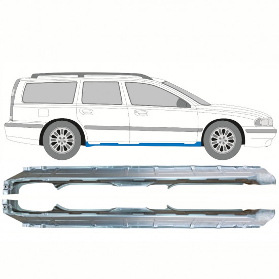 Slieksnis priekš Volvo V70 2000-2007 / Kreisais+Labais / Komplekts 10344