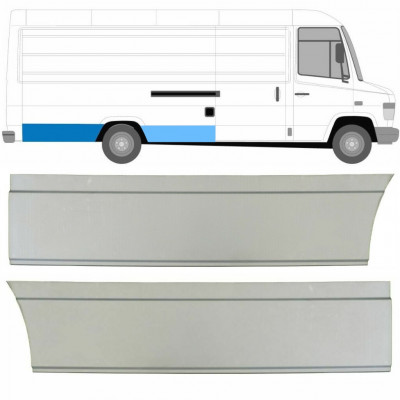 Aizmugurējā arka priekš Mercedes Vario 1996- / Labā / Komplekts 8545