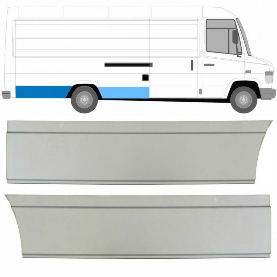 Aizmugurējā arka priekš Mercedes Vario 1996- / Labā / Komplekts 8545