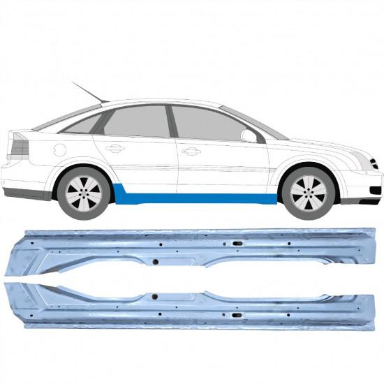 Slieksnis priekš Opel Vectra 2002-2009 / Kreisais+Labais / Komplekts 9285