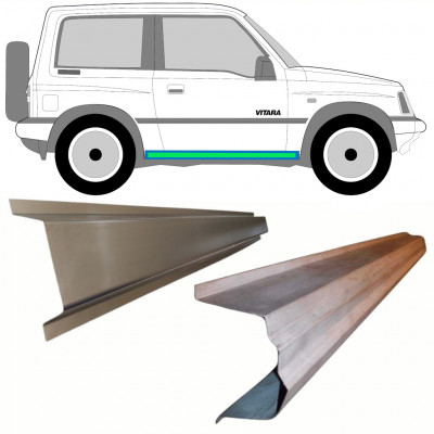 Iekšējais un ārējais slieksnis priekš Suzuki Vitara 1988-1998 / Kreisais = Labais (simetrisks) / Komplekts 8593