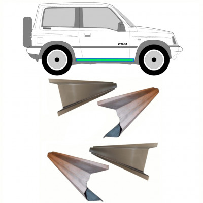 Iekšējais un ārējais slieksnis priekš Suzuki Vitara 1988-1998 / Kreisais = Labais (simetrisks) / Komplekts 10310