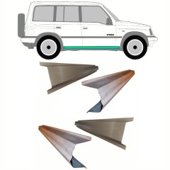Iekšējais un ārējais slieksnis priekš Suzuki Vitara 1996-2003 / Kreisais = Labais (simetrisks) / Komplekts 10311
