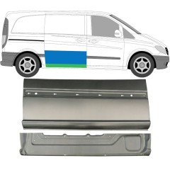 Bīdāmo durvju iekšējā un ārējā daļa priekš Mercedes Vito W639 2003-2014 / Labā / Komplekts 9647