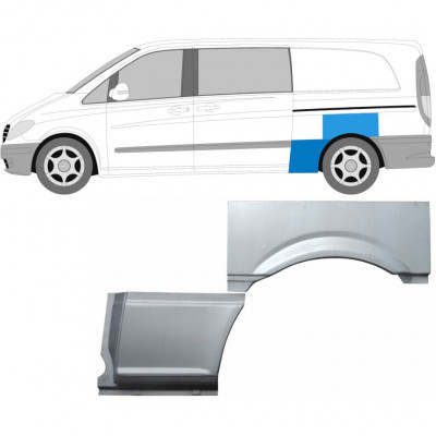 Aizmugurējā arka priekš Mercedes Vito 2003-2010 / Kreisā / Komplekts 9276