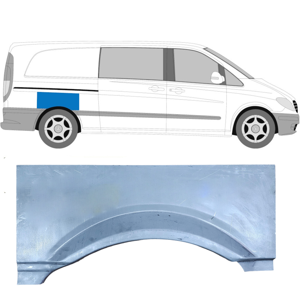 Aizmugurējā Arka Priekš Mercedes Vito W639 2003-2014 / Labā 5184