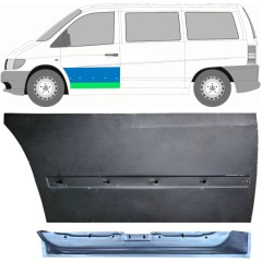 Priekšpuse durvju iekšējais un ārējais panelis priekš Mercedes Vito I W638 1996-2003 / Kreisā / Komplekts 12015