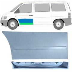 Priekšpuse durvju iekšējais un ārējais panelis priekš Mercedes Vito I W638 1996-2003 / Kreisā / Komplekts 12017