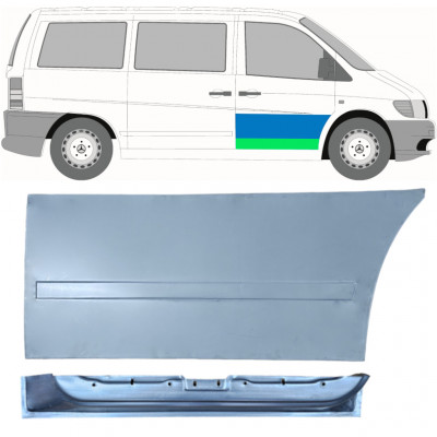 Priekšpuse durvju iekšējais un ārējais panelis priekš Mercedes Vito 1996-2003 / Labā / Komplekts 12016