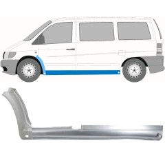 Pilns slieksnis + priekšējā spārna daļa priekš Mercedes Vito I W638 1996-2003 / Kreisā / Komplekts 11503