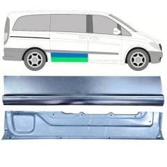Bīdāmo durvju iekšējā un ārējā daļa priekš Mercedes Vito W639 2003-2014 / Labā / Komplekts 12046