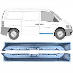 Priekšpuse durvju iekšējais panelis priekš Mercedes Vito I W638 1996-2003 / Kreisais+Labais / Komplekts 10433