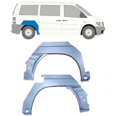 Aizmugurējā arka priekš Mercedes Vito 1996-2003 / Kreisais+Labais / Komplekts 9475