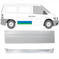 Bīdāmo durvju iekšējā un ārējā daļa priekš Mercedes Vito I W638 1996-2003 / Labā / Komplekts 16175