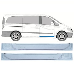 Priekšpuse durvju iekšējais panelis priekš Mercedes Vito W639 2003-2014 / Kreisais+Labais / Komplekts 12644