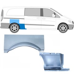 Aizmugurējā arka priekš Mercedes Vito W639 2003-2014 / Labā / Komplekts 11864