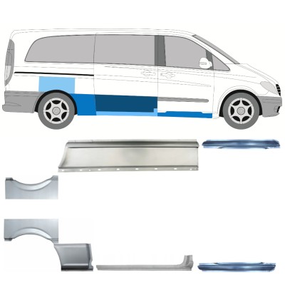 Remontdaļu komplekts priekš Mercedes Vito W639 2003-2014 / Kreisais+Labais / 14787