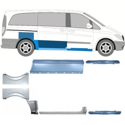 Remontdaļu komplekts priekš Mercedes Vito W639 2003-2014 / Kreisais+Labais / 14790