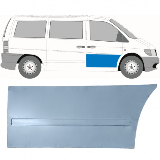 Priekšpuse durvju panelis priekš Mercedes Vito 1996-2003 / Labā 11995