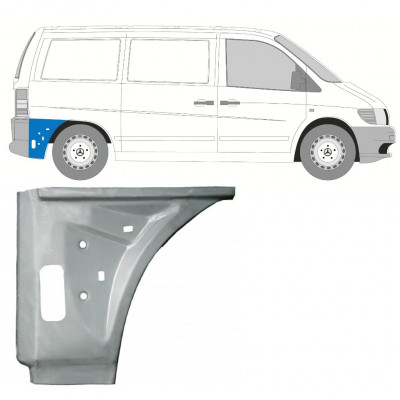 Aizmugurējā arka iekšējā daļa priekš Mercedes Vito 1996-2003 / Labā 11639