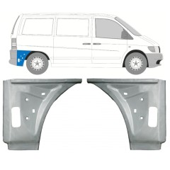 Aizmugurējā arka iekšējā daļa priekš Mercedes Vito I W638 1996-2003 / Kreisais+Labais / Komplekts 11641