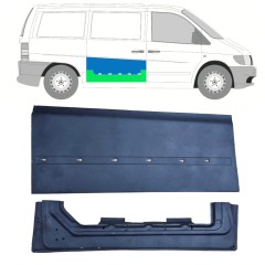 Bīdāmo durvju iekšējā un ārējā daļa priekš Mercedes Vito I W638 1996-2003 / Labā / Komplekts 11993