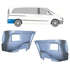 Aizmugurējā arka iekšējā daļa priekš Mercedes Vito W639 2003-2014 / Kreisais+Labais / Komplekts 11644