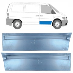 Priekšpuse durvju ārējais panelis priekš Mercedes Vito I W638 1996-2003 / Kreisais+Labais / Komplekts 9788
