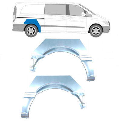 Aizmugurējā arka priekš Mercedes Vito 2003-2010 / Kreisais+Labais / Komplekts 9462