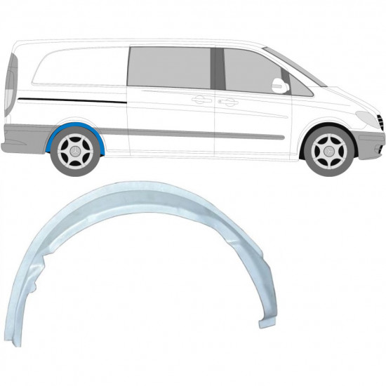 Aizmugurējā arka iekšējā daļa priekš Mercedes Vito 2003-2010 / Labā 6804