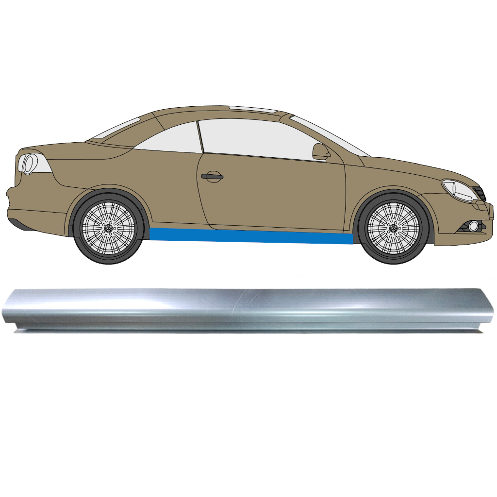 Slieksnis Priekš Volkswagen Eos 2006-2015 7342