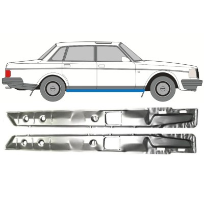 Iekšējais slieksnis priekš Volvo 240 1975-1993 / Kreisais+Labais / Komplekts 16111