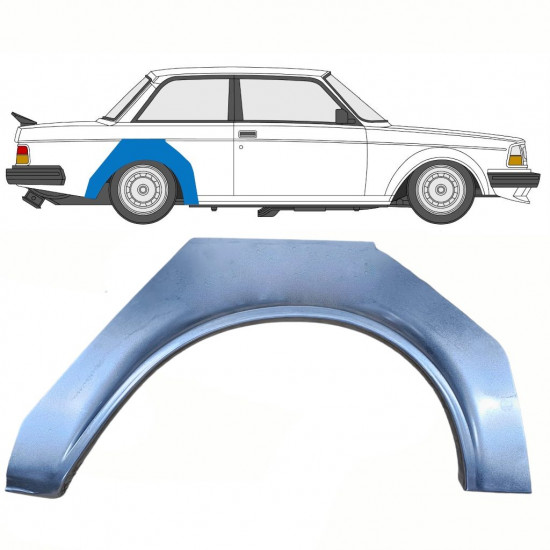 Aizmugurējā arka priekš Volvo 240 1974-1993 / Labā 10763