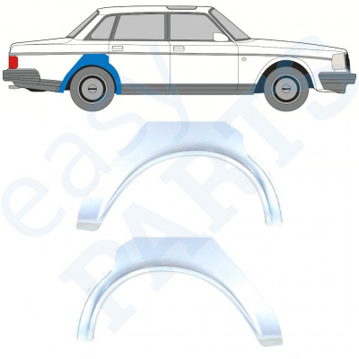 Aizmugurējā arka priekš Volvo 240 1979-1993 / Kreisais+Labais / Komplekts 9898