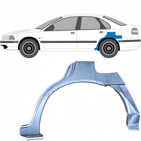 Aizmugurējā arka priekš Volvo S40 / V40 1995-2004 / Kreisā 5622