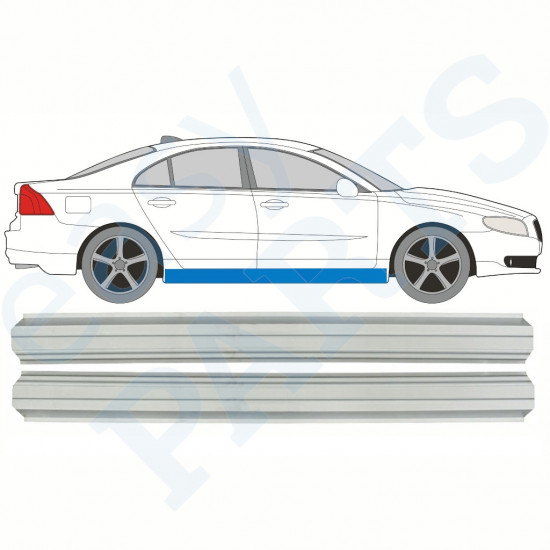 Slieksnis priekš Volvo S80 2006-2016 / Kreisais = Labais (simetrisks) / Komplekts 10250