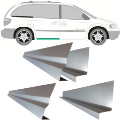 Bīdāmo durvju iekšējais un ārējais slieksnis priekš Chrysler Voyager 2000-2008 / Kreisais = Labais (simetrisks) / Komplekts 11195