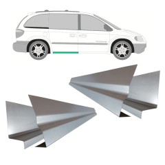 Bīdāmo durvju iekšējais un ārējais slieksnis priekš Chrysler Voyager 2000-2008 / Kreisais+Labais / Komplekts 11196