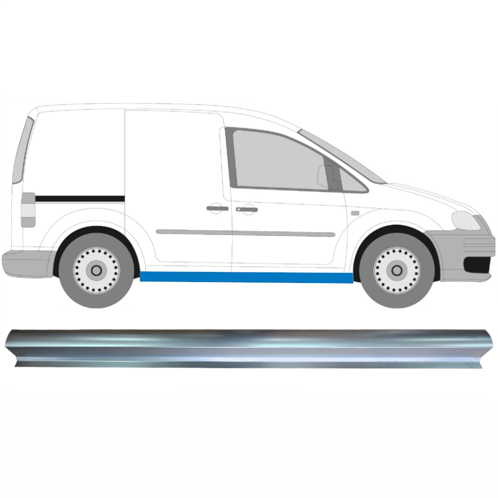 Slieksnis Priekš Volkswagen Caddy 2004-2020 / Kreisais = Labais (Simetrisks) 7080