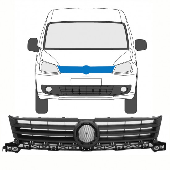 Režģis priekš Volkswagen Caddy 2010-2015 8414