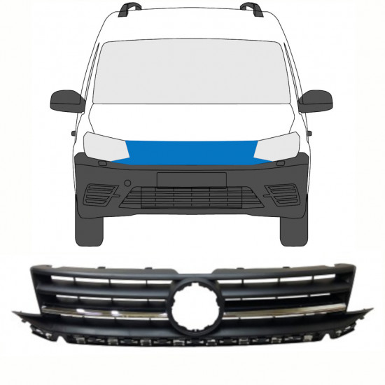 Režģis priekš Volkswagen Caddy 2015-2020 8416