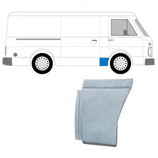 Priekšējā spārna apakšējā daļa priekš Volkswagen LT 1975-1996 / Labā 7968