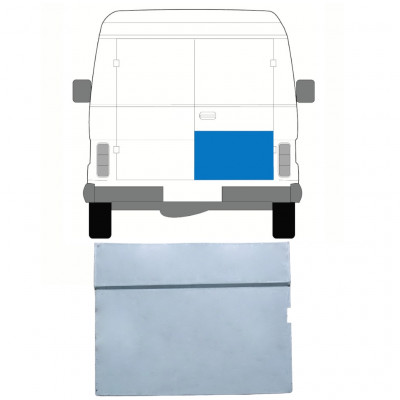 Aizmugurējo durvju panelis priekš Volkswagen LT 1975-1996 / Labā 7956